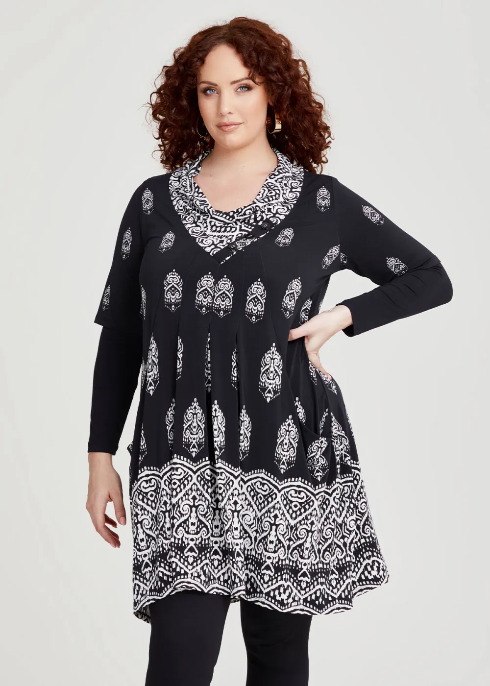 Border Print Tunic