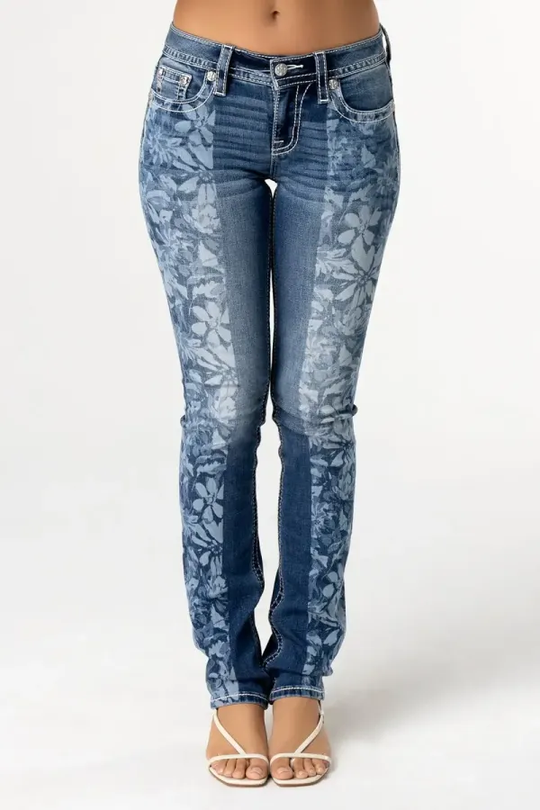 True Bloom Straight Jeans