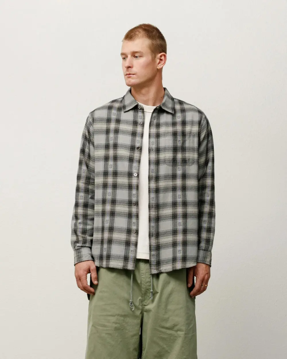 MOTIF PLAID SHIRT