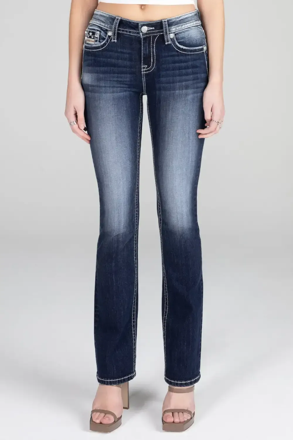 Americana Flag Dark Fade Denim