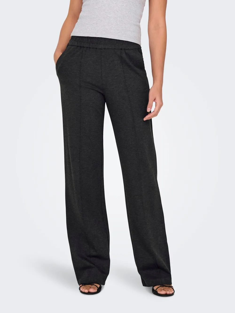 Plain Colored Casual Style Pants
