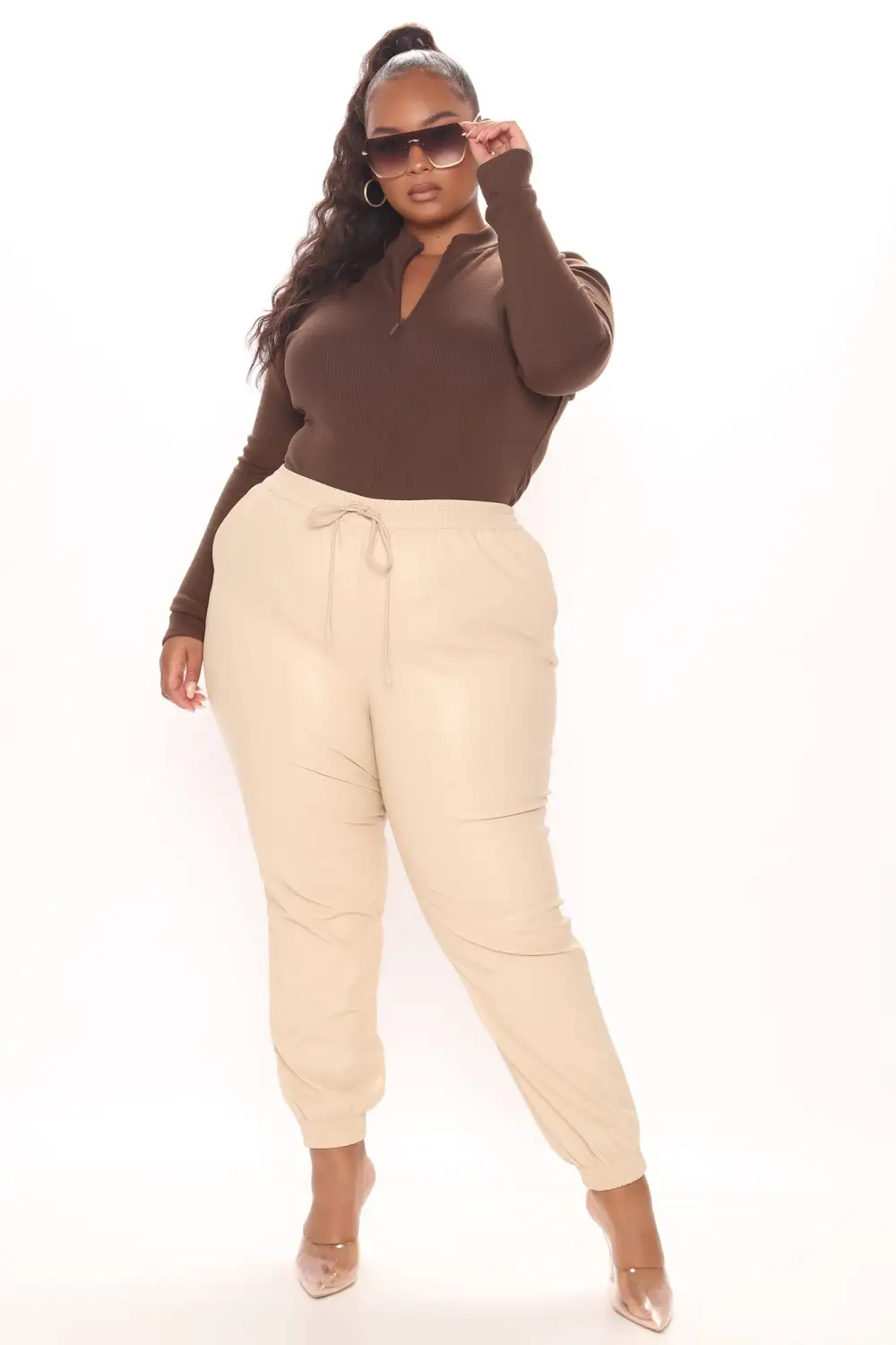 Grind Time Beyond Long Sleeve Bodysuit - Chocolate