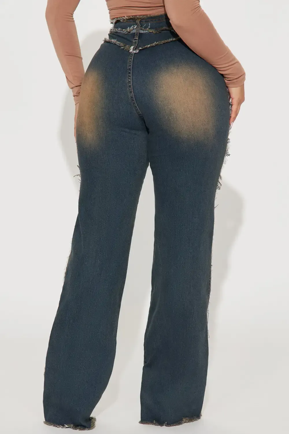 Sabrina Stretch Tinted Jeans - Dark Wash