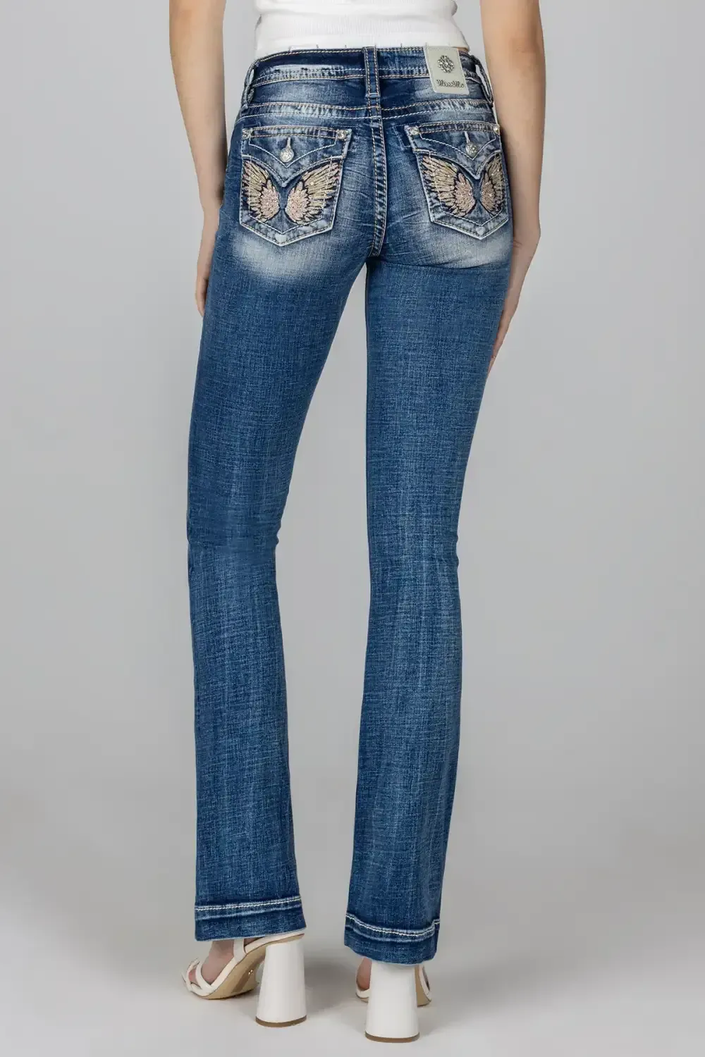 Pastel Angel Wing Bootcut