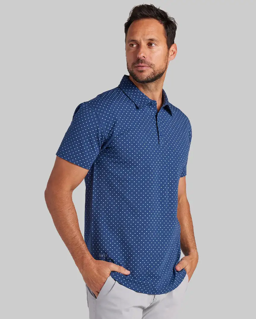 Drop-Cut: Lux Dotted Polo
