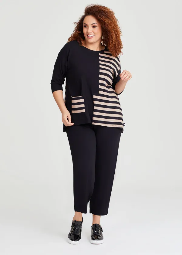 Natural Neutral Stripe Top