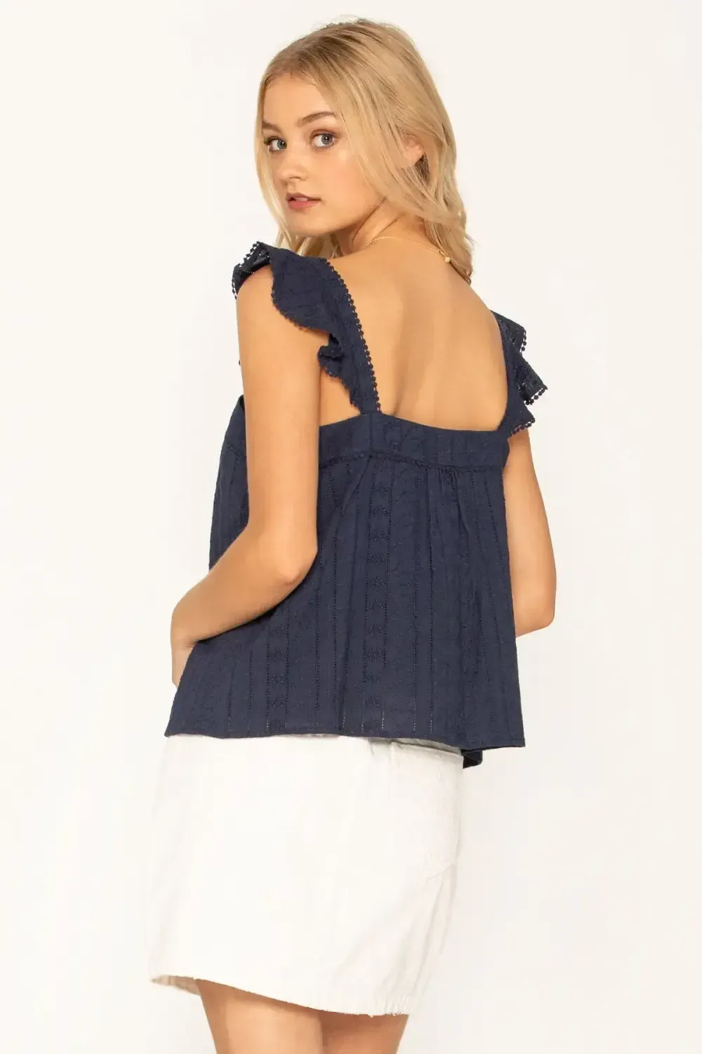 Lovebug Ruffle Trim Top