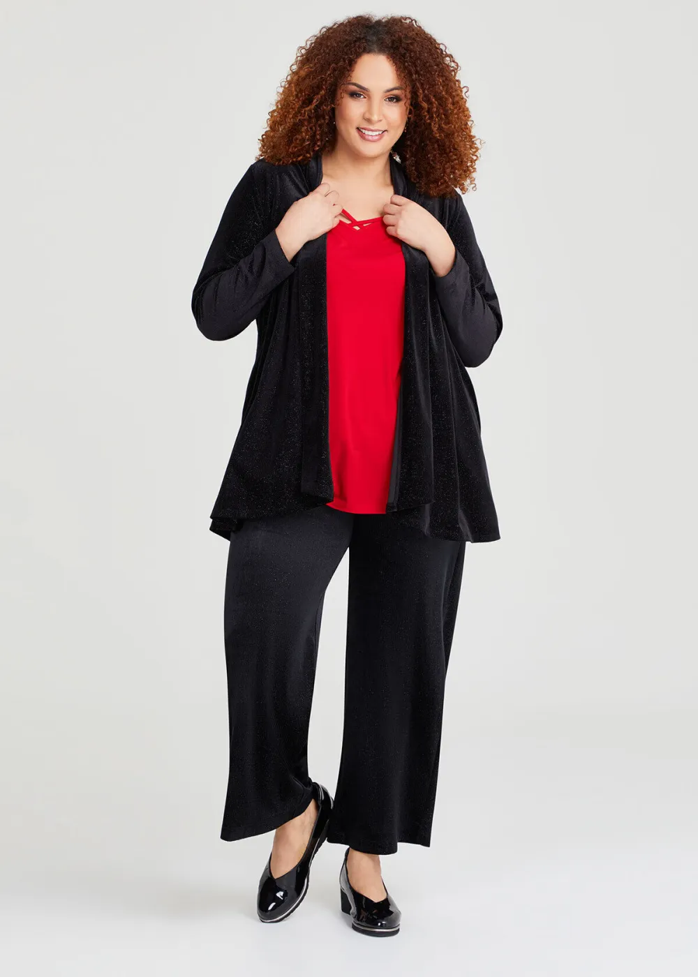 Lurex Stripe Velour Pants
