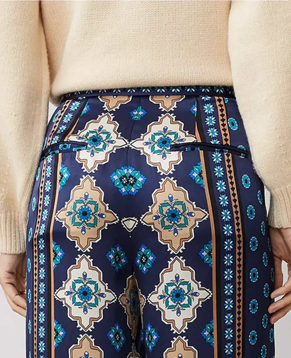 Wide-Leg Pant in Silk Charmeuse