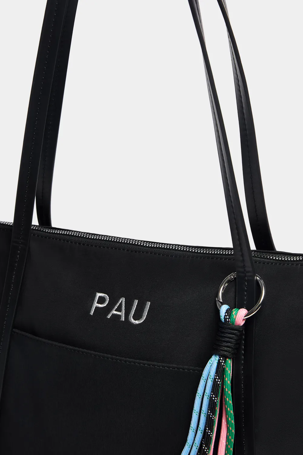 Bolso shopper nylon adorno
