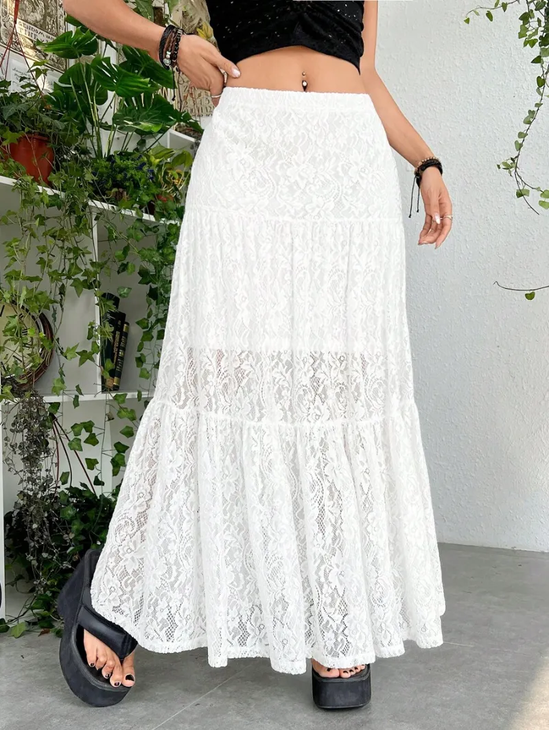 Button Up Flare Corduroy Skirt
