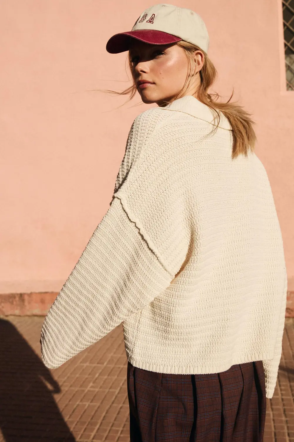 Jersey oversize cuello polo