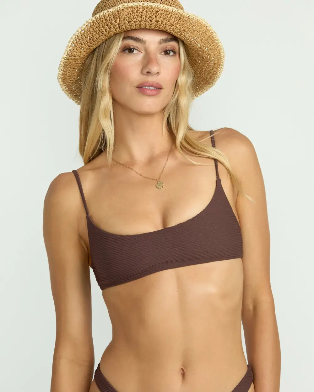 Tanlines Jaclyn Crop Bikini Top - Kona