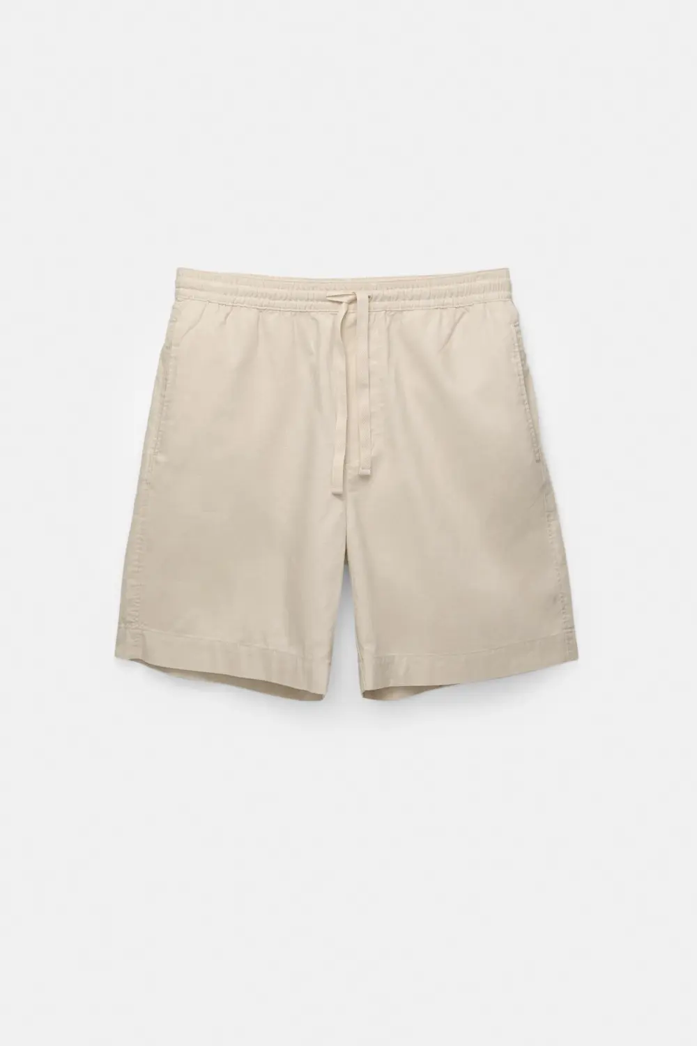 Linen blend jogger Bermuda shorts