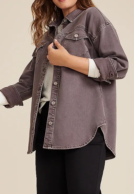 m jeans by maurices Color Denim Shacket