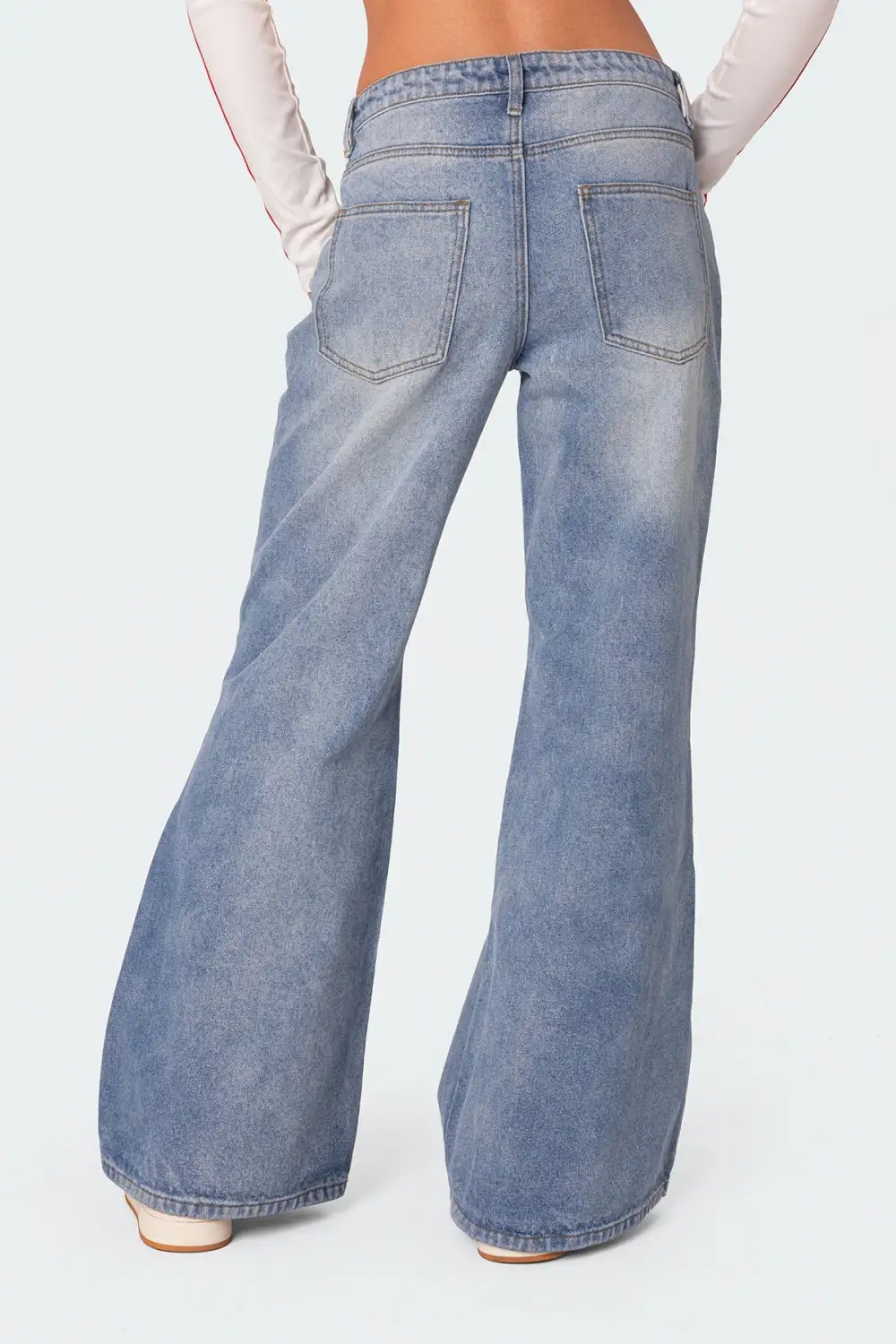 Low Rise Wide Leg Jeans
