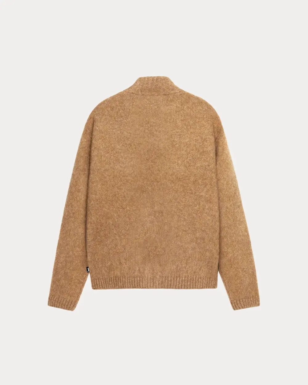FULL ZIP BRUSHED MERINO SWEATER