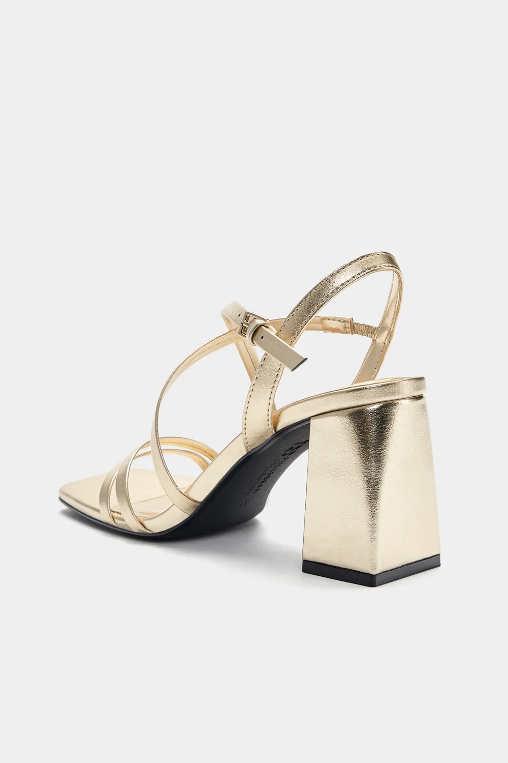 Sandalias tacón tira cruzada