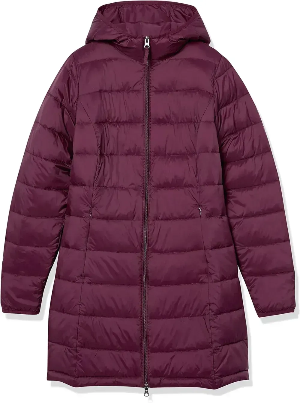 Women's Lightweight Water-Resistant Hooded Puffer Coat (Available in Plus Size)