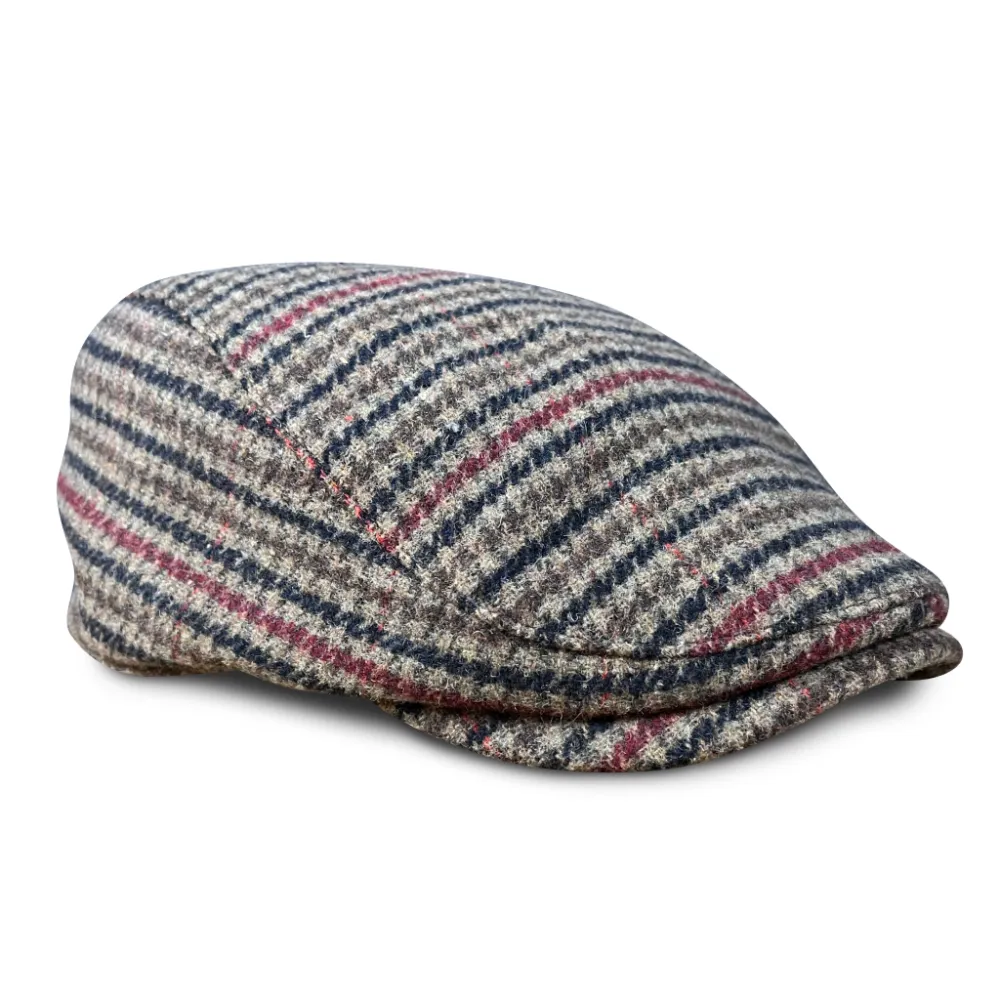 The Hound Boston Scally Cap - Brown Houndstooth