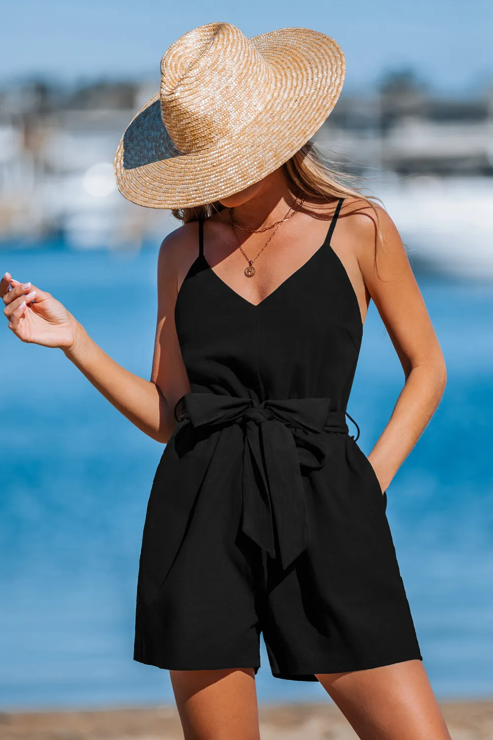 Sweet Simplicity Black Romper