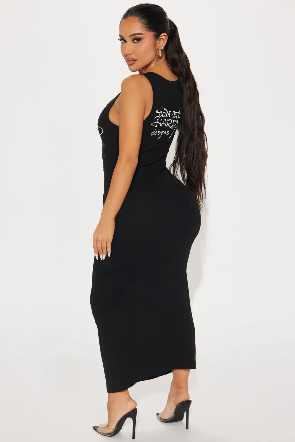 Ed Hardy Mary Maxi Dress - Black