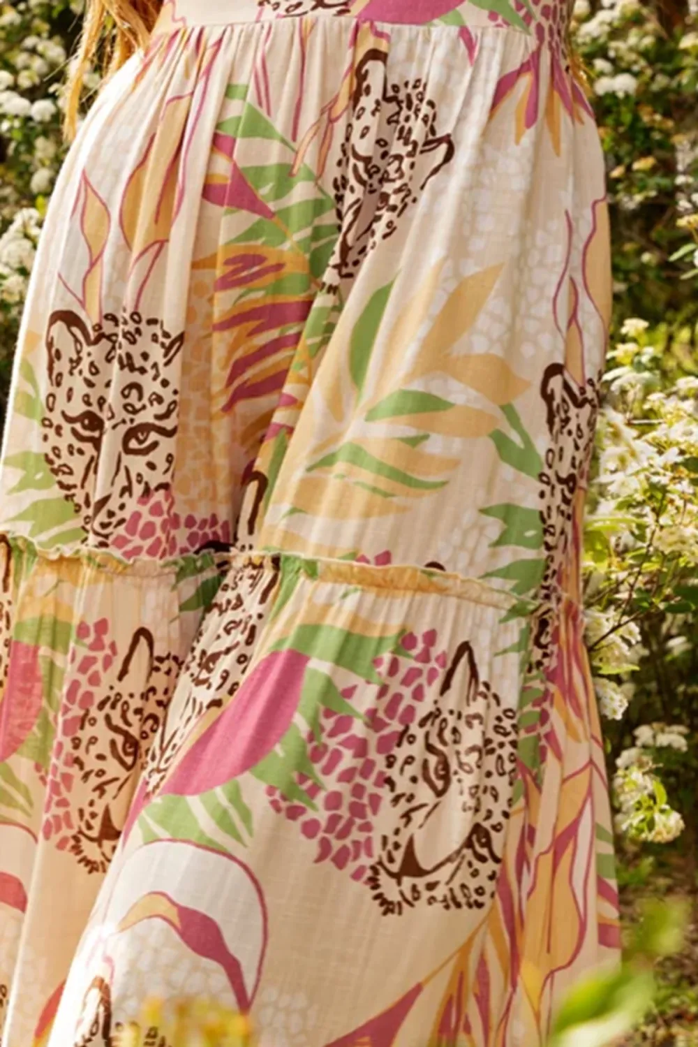 Multicolor Animal Print Maxi Dress