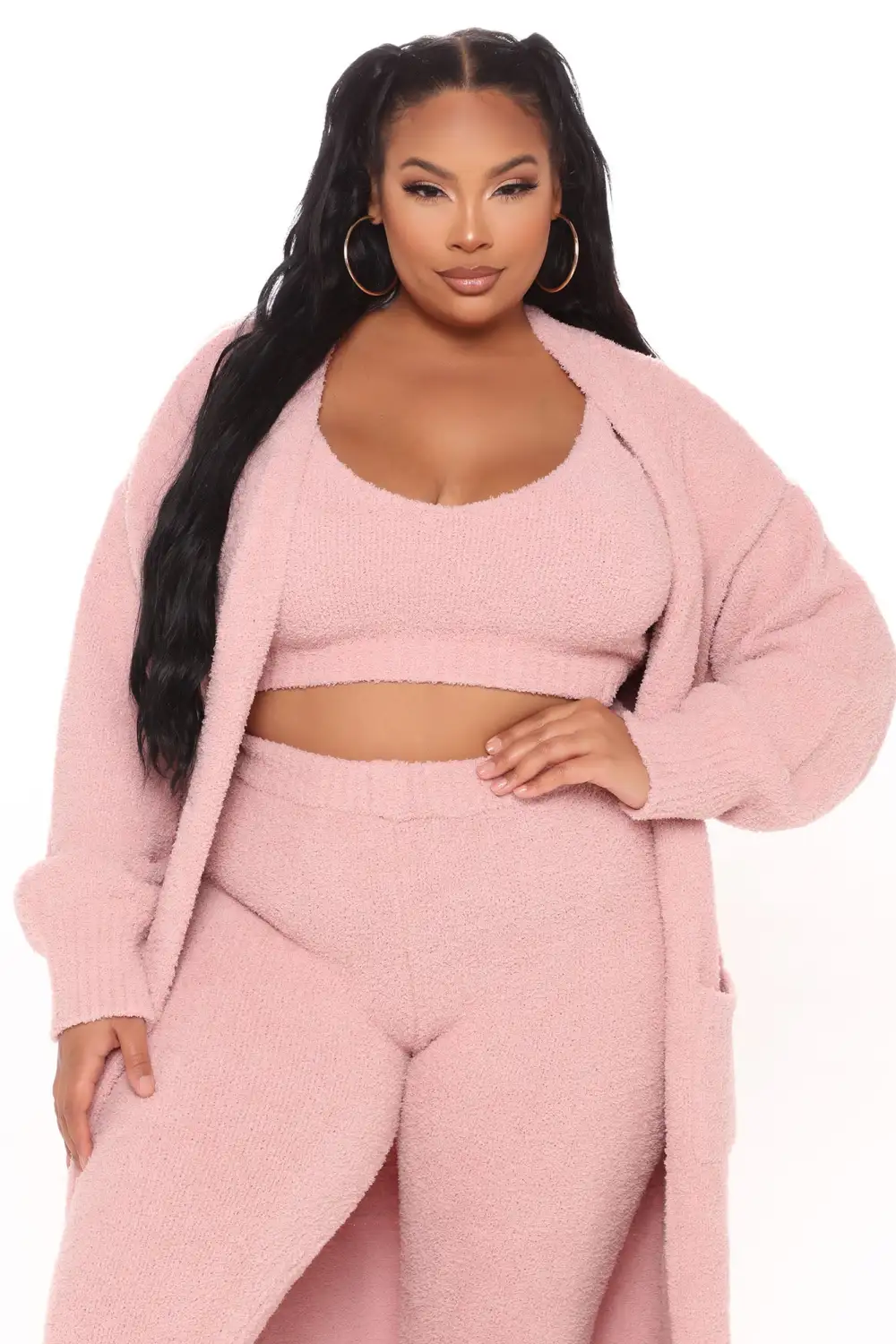 Living In It 3 Piece Legging Set - Pink