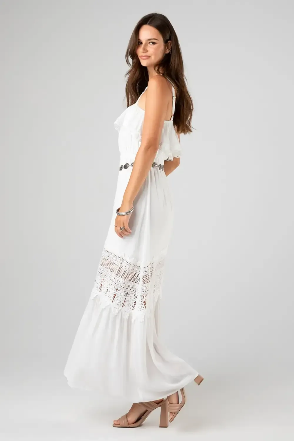 Goddess Crochet Maxi Dress