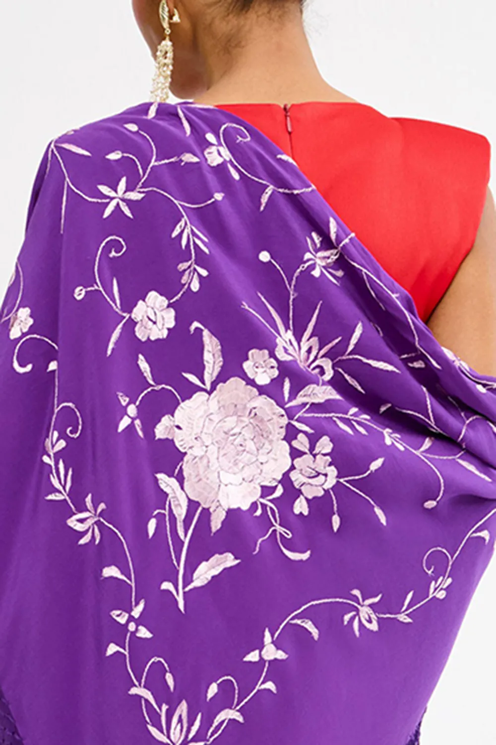 Purple Women's Printed Shawl