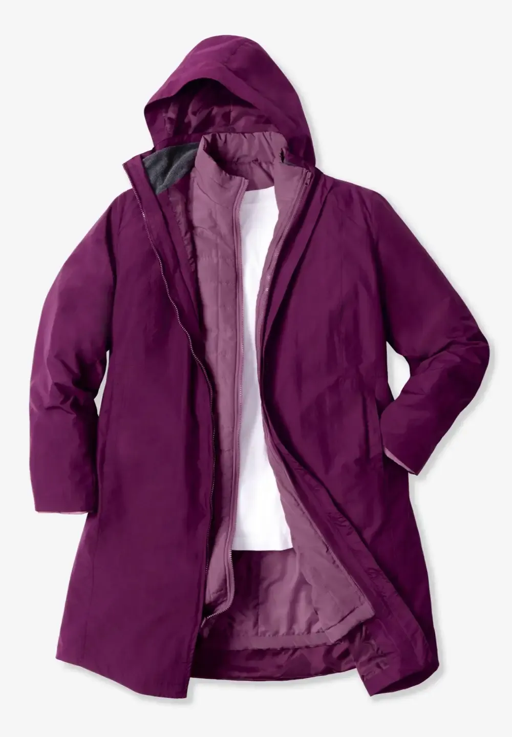 3-in-1 Hooded Taslon® Jacket