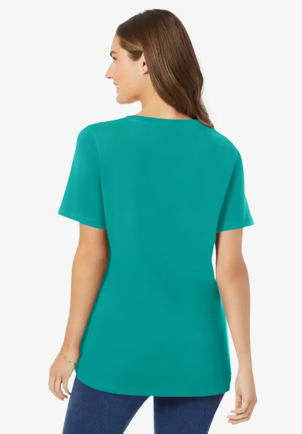 Perfect Short-Sleeve V-Neck Tee