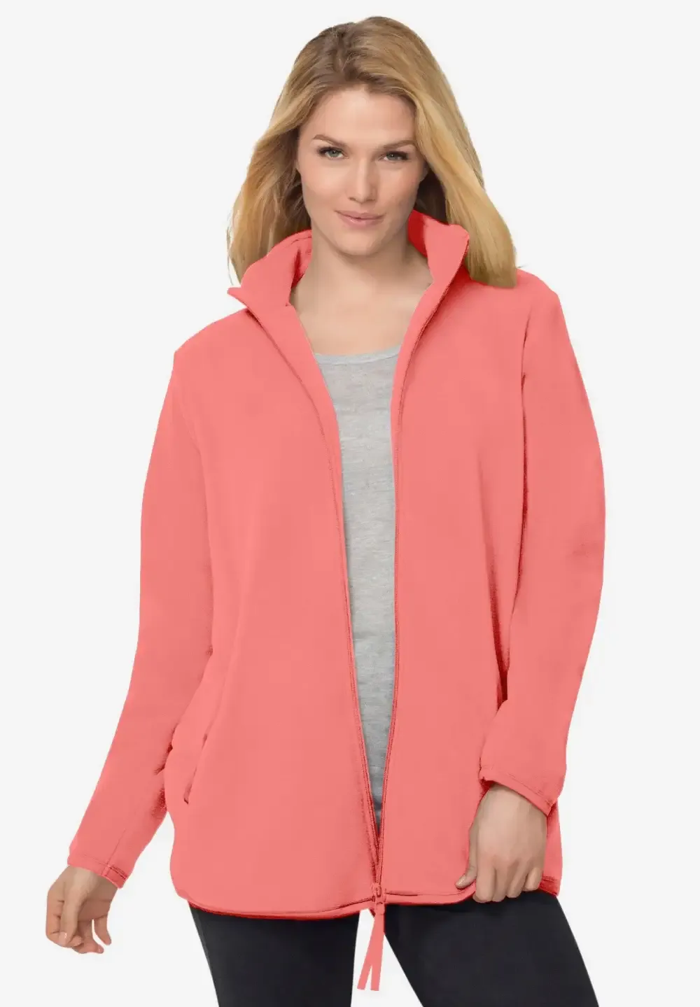Zip-Front Microfleece Jacket