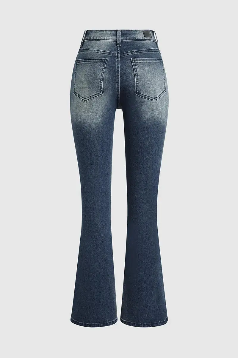 90s Vintage Distressed Low Waist Jeans