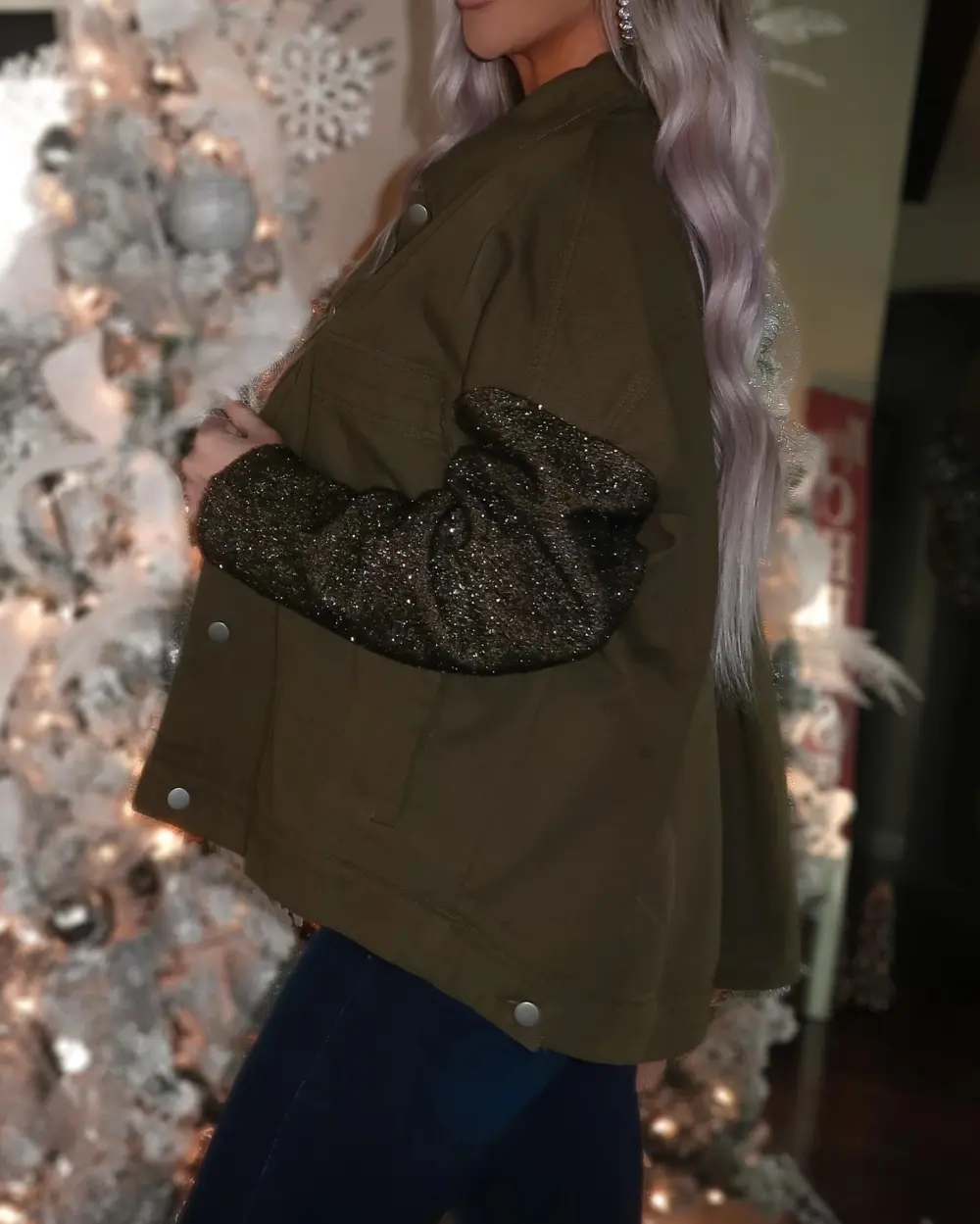 Casual Sleeve Jacket - Olive