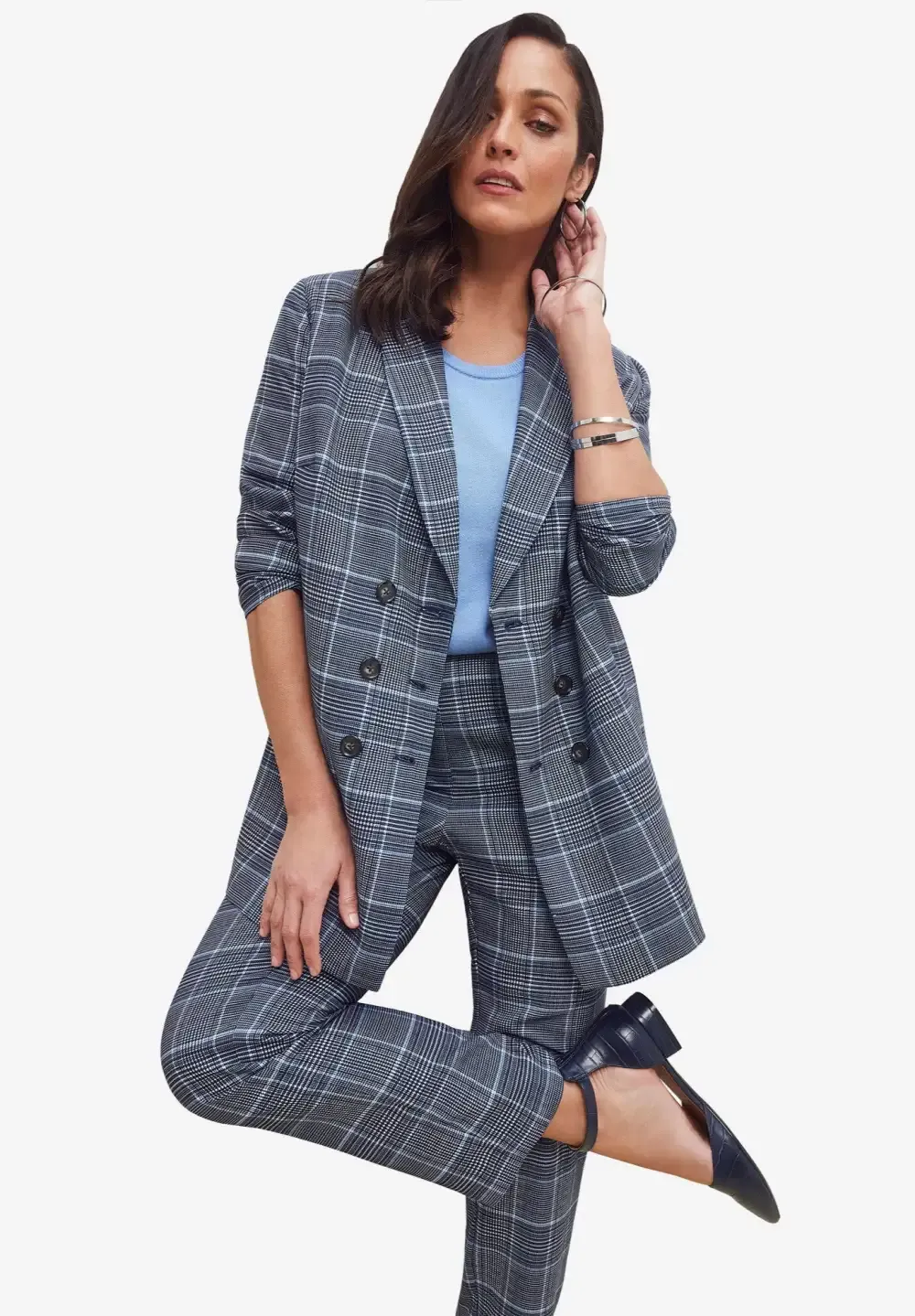 2-Piece Double-Breasted Pantsuit