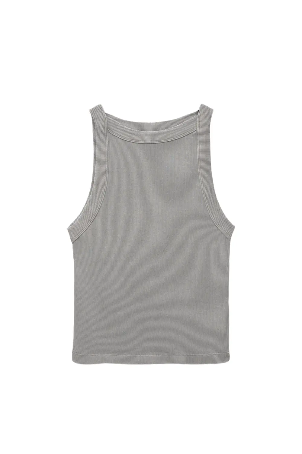 Halter neck tank top with trims