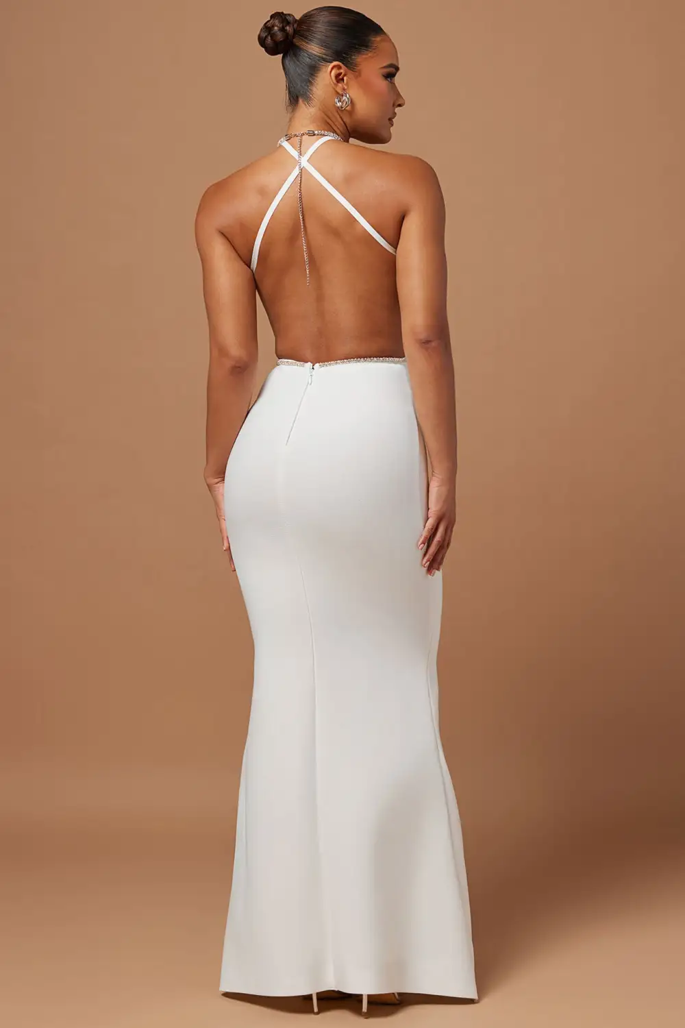 Vivica Embellished Maxi Dress - White