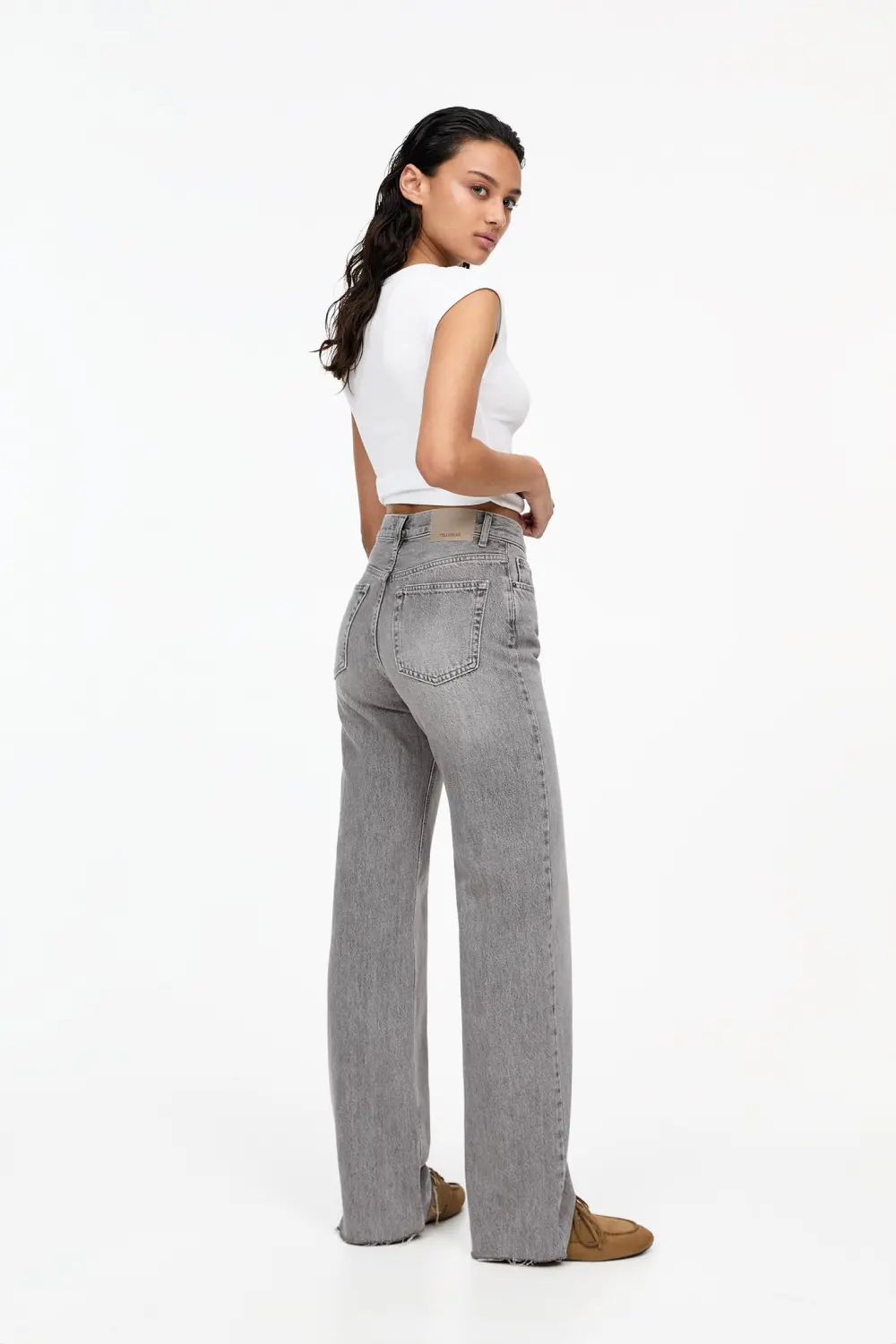 Jeans rectos tiro alto