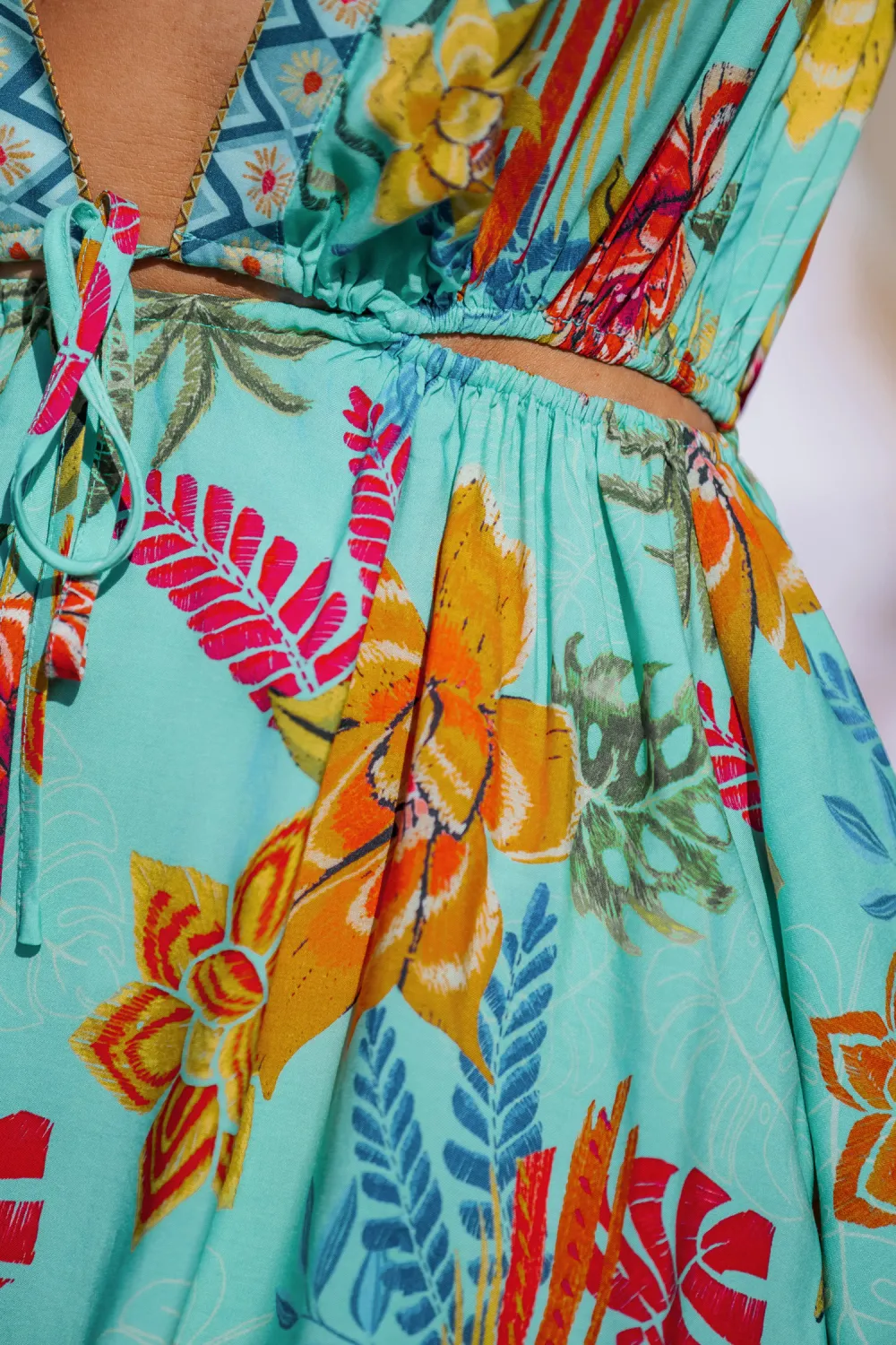 Island Sorbet Floral Mini Dress