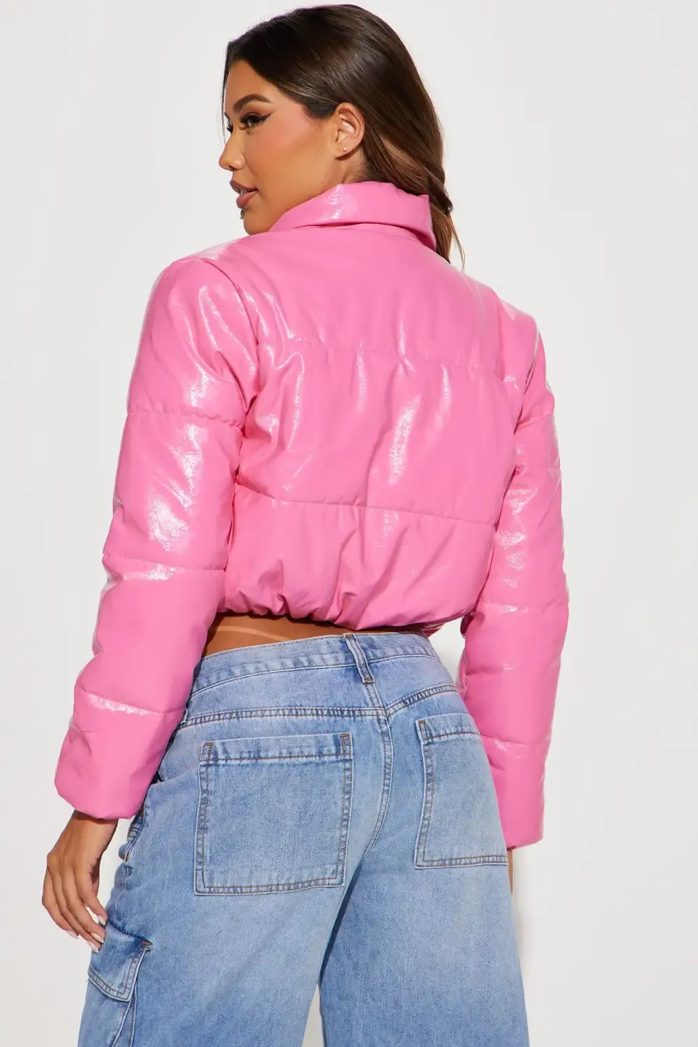 Shining Bright Puffer Jacket - Pink