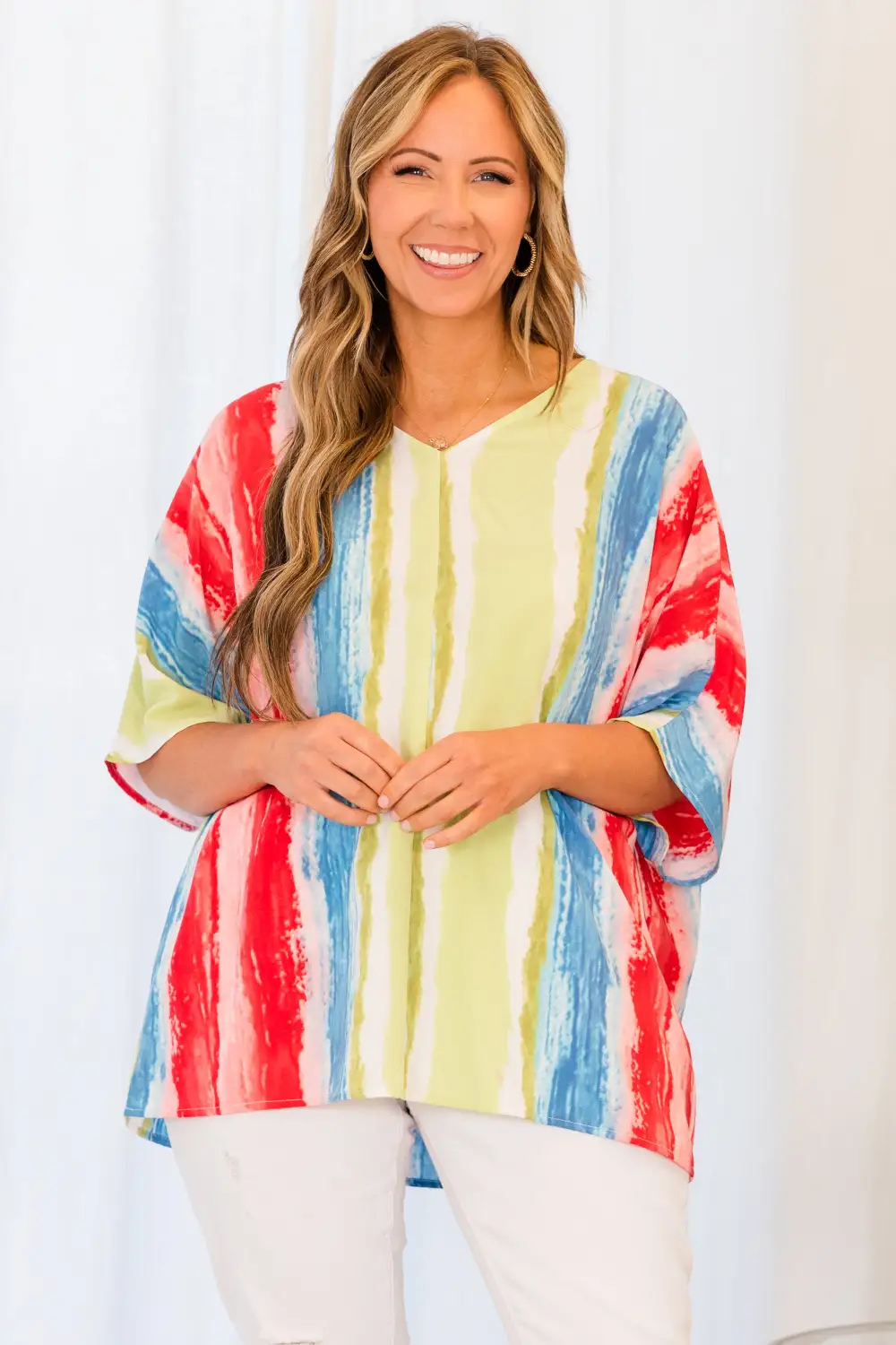 Watercolor Day Dream Top, Multi
