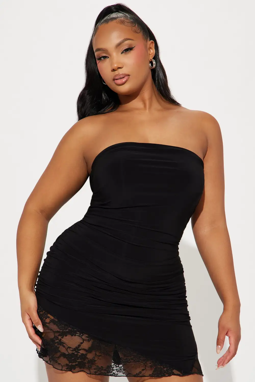 Leilani Strapless Mini Dress - Black