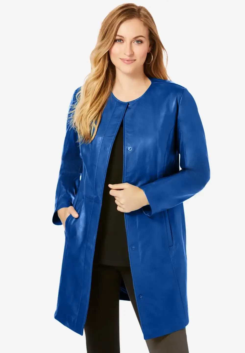 Three-Quarter Leather Jacket