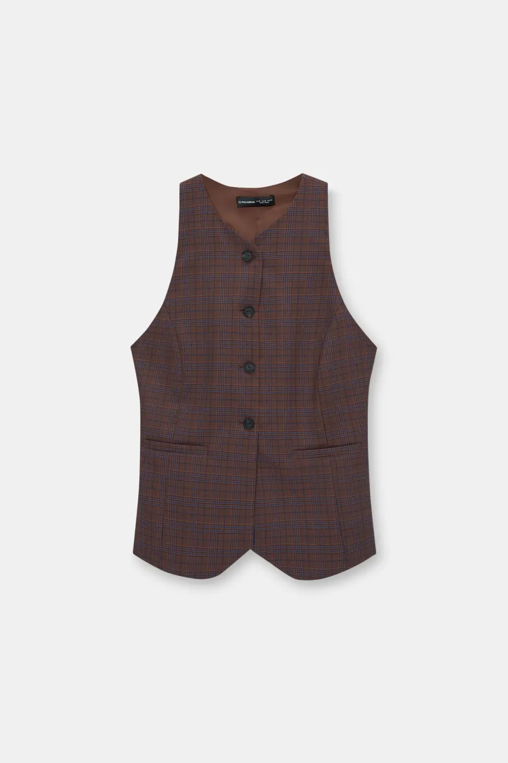Checked vest
