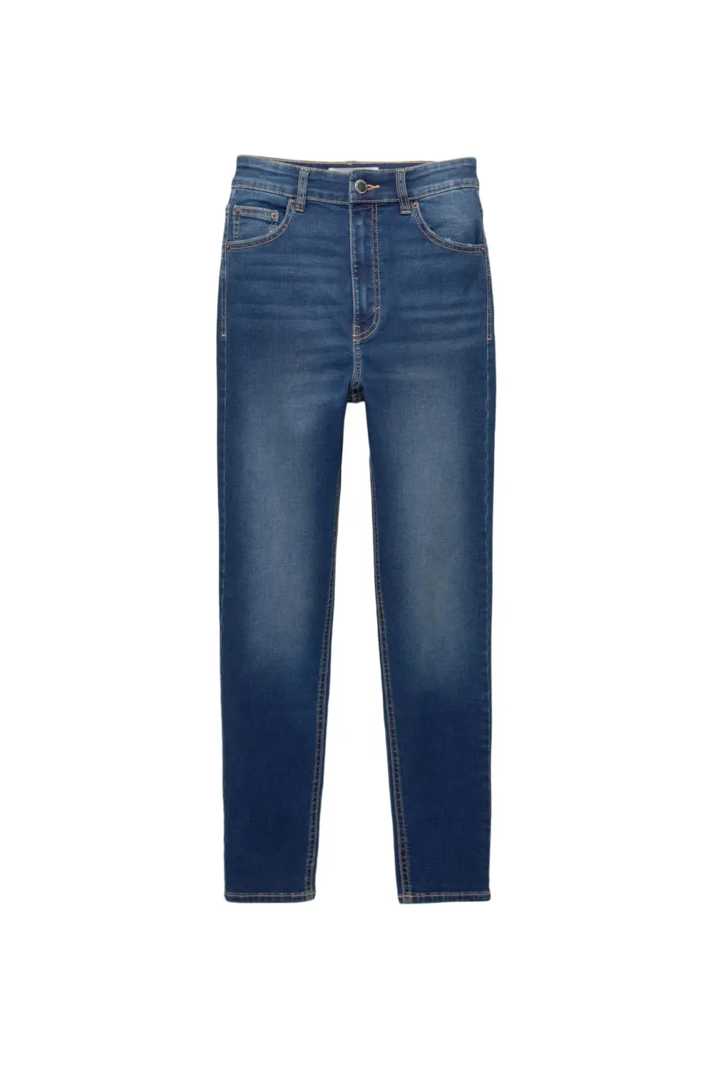 Jeans skinny tiro alto