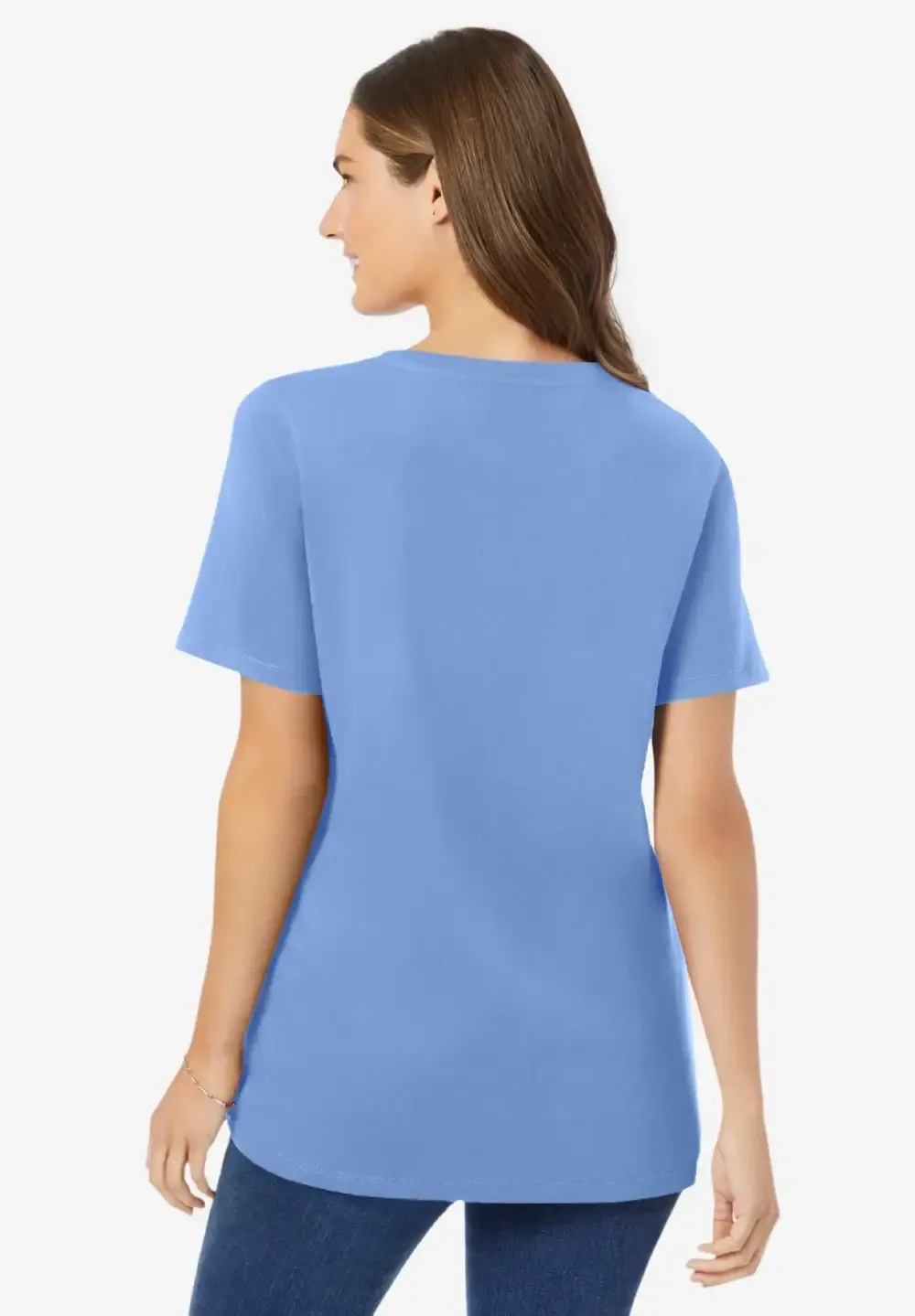 Perfect Short-Sleeve V-Neck Tee