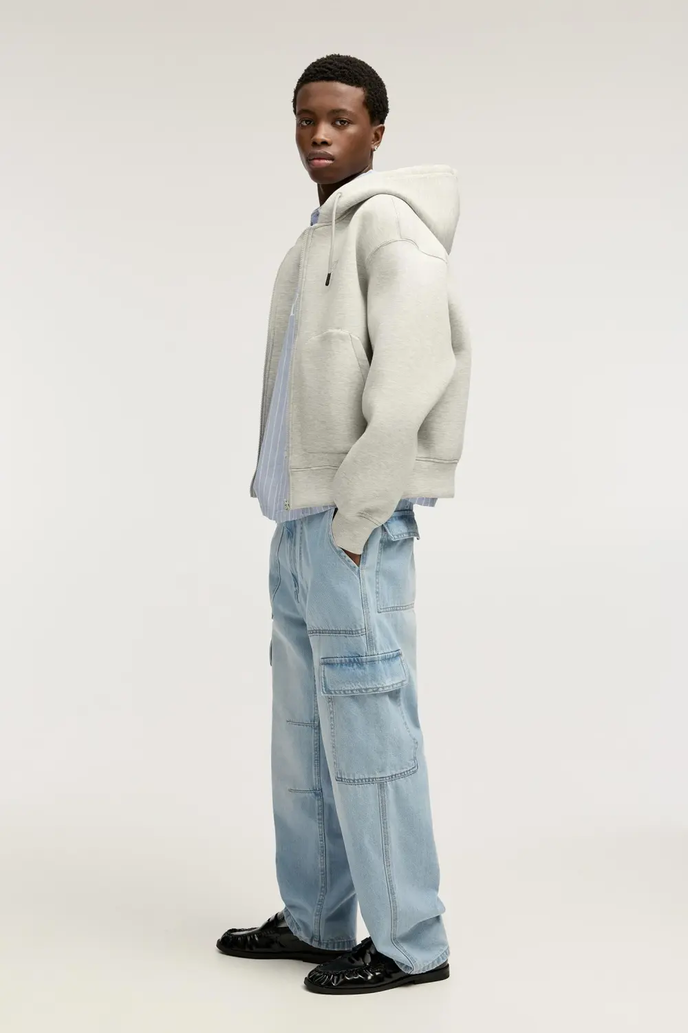 Straight-leg cargo jeans