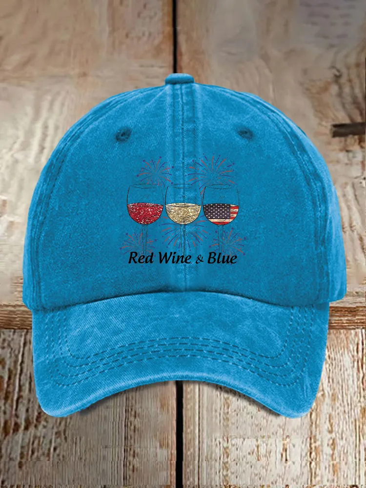 Red Wine And Blue Baseball Caps