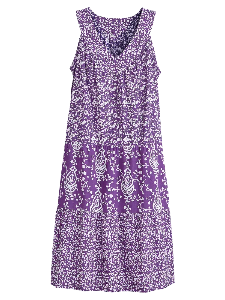 Sleeveless Tiered Muumuu Sundress